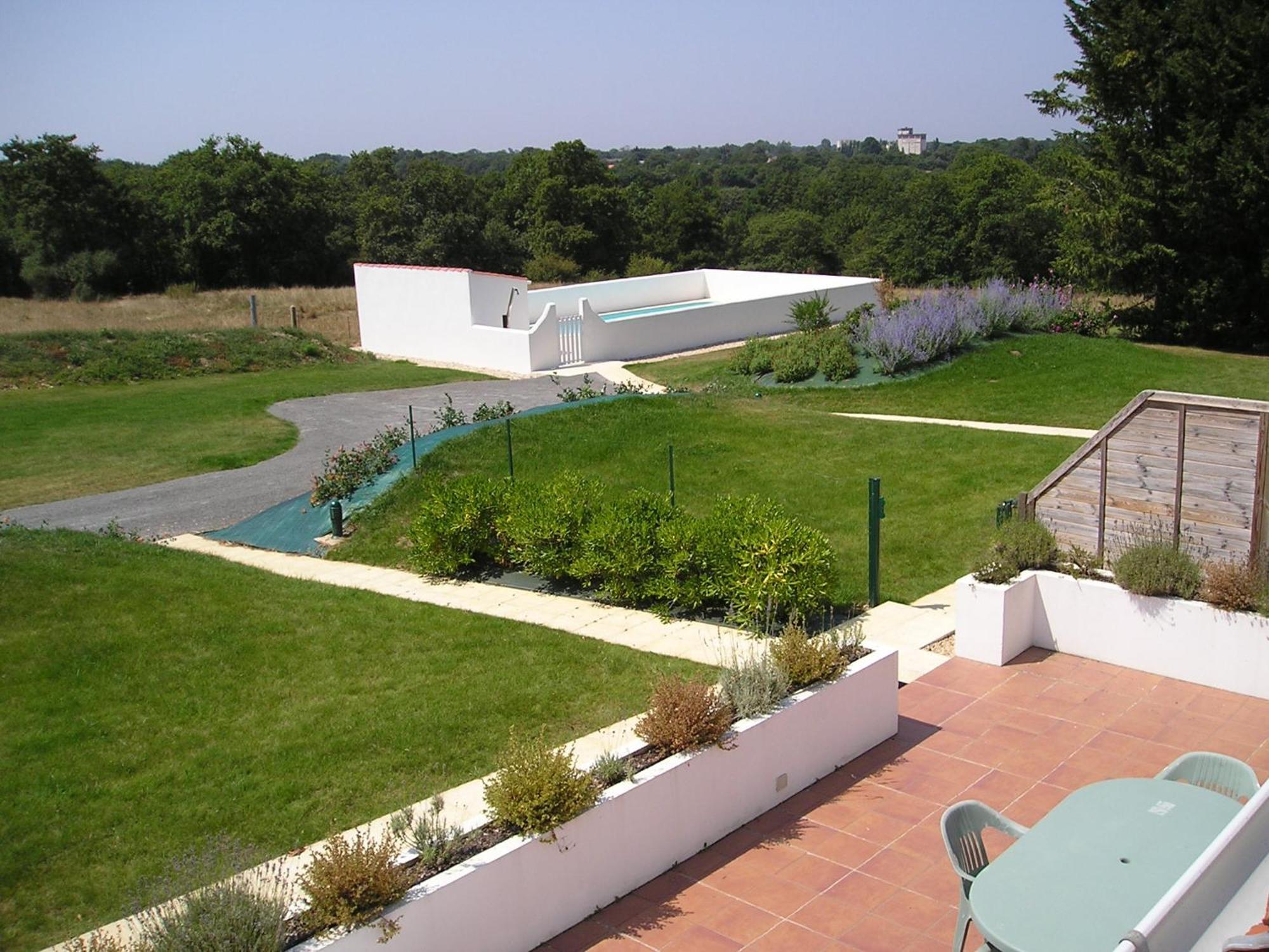 Maison De Campagne Pour 6 Avec Piscine Commequiers ภายนอก รูปภาพ